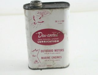 Vintage Dew - Coated Outboard Motors Motorcycle Oil Tin Can - M40