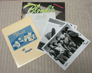 Blondie Eat To The Beat 1979 Us Promo Lp,  Press Kit Debbie Harry Wave Punk