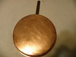 Vintage Copper 11 3/4 Inch Crepe Pan,  Marked Spring,  Made In Switzerland
