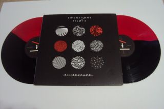 Twenty One Pilots Blurryface Vinyl - Black And Red Split