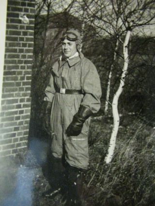 WWII German Photo Combat Pilot in flight suit 2