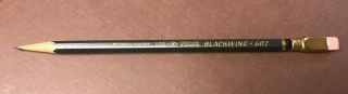 Vintage Eberhard Faber Blackwing 602 Drawing Pencil Black Band Sharpened