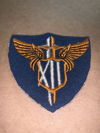 Wwii Us Army Air Force 12th Tactical Air Force Patch Ww2 Estate Us