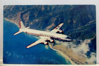Ad American Airlines Dc - 7 Flagship Postcard Old Vintage Card View Standard Post
