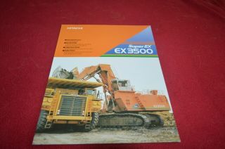 Hitachi Ex3500 Ex Excavator Shovel Dealer Brochure Fcca