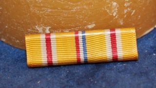 Wwii Us Army 3/8 Inch Wolf Brown Asiatic - Pacific Campaign Ribbon For Slide Bar