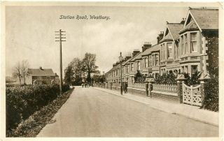 Westbury - Station Road - Old Postcard View