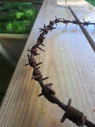 Ww2 German Barbed Wire From Battlefield,  0,  5 - 2 Meters Lenght