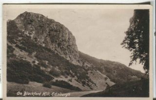 UK Scotland Edinburgh - Blackford Hill old real photo sepia postcard 2