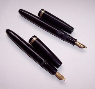 2 X Vintage Parker Duofold Fountain Pens With 14ct Gold Nibs - Spares Repairs