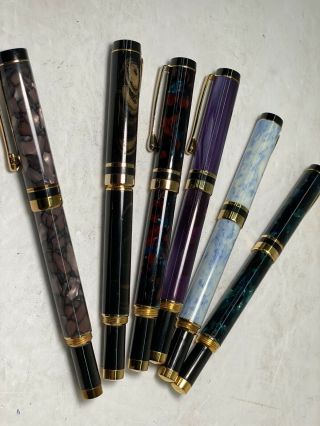 6 Unbranded Fountain Pens