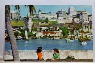 Salvador Bahia Brazil Varig Airlines Postcard Old Vintage Card View Standard Pc