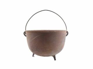 Large Antique Cast Iron Cauldron Kettle Rendering Pot 20 1/2 " Diameter