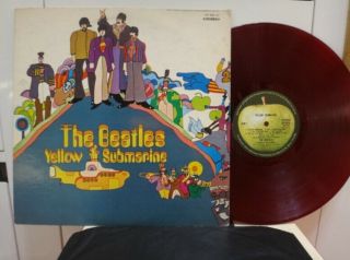 The Beatles / Yellow Submarine,  Rare Red Wax Japan Orig.  1st Press 1969 Lp Ex,