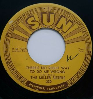 Rockabilly 45 Rpm,  The Miller Sisters,  You Can Tell Me / Theres No Right Way.