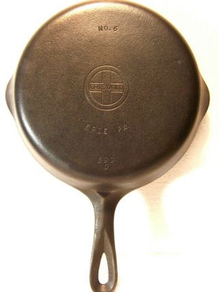 Vintage Griswold Small Logo Cast Iron Skillet 6 699 O Smooth Bottom Restored