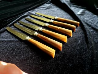 Antique Rare Ja Henckels Twinworks Knife Set Of 6 - Solingen Germany