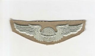 Ww 2 Us Army Air Force Cloth Navigator 3 " Wings Patch Inv P377