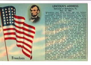 Old Postcard,  " Lincoln 