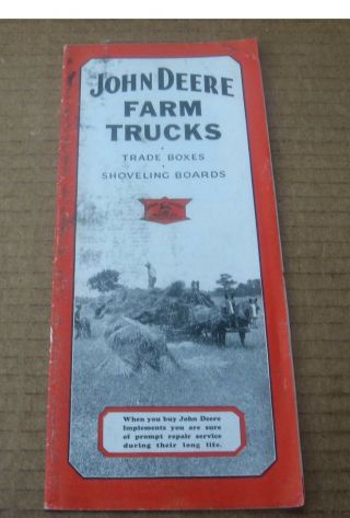 1941 John Deere Tractor Co Brochure Farm Trucks Farm Sales Paper