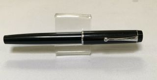 Vintage Parker Big Red Ballpoint Pen Black With Chrome Trim Made In Usa