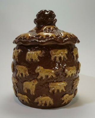 Rare Brayton Laguna Pottery Ceramic Design By Disneys Harvath Cookie Jar 1940s