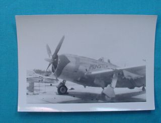 Wwii Photo Us Army Air Forces Airplane Fighters Nose Art The Monster