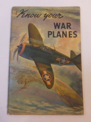 Vintage Coca Cola 1943 " Know Your War Planesl " Booklet