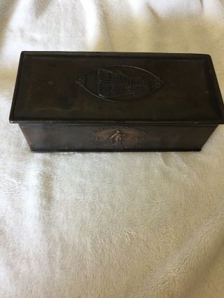 Antique 1930’s Tin Box.  71/2” Long 21/2” Tall.  Garrick Provident Co - Operative