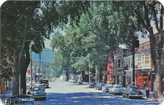 Middleburgh Ny Main Street Business District Old Cars Postcard