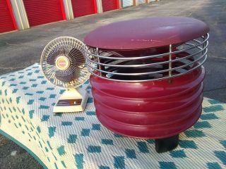 Vintage Westinghouse Maroon Hassock Fan Receive Galaxy 6 " Fan W/purchase