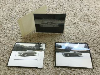1960s Ferrari A Set Of Two 4x5 Inch Photos And One Neg.  From Ad Agencey.