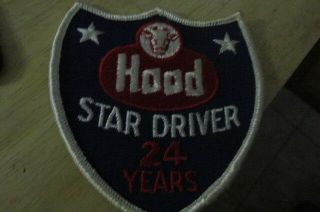 Vintage H.  P.  Hood Milk Boston,  Ma 24 Years Star Driver Patch