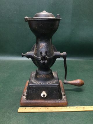 Antique Enterprise Mfg.  Co.  No.  1 Coffee Mill Grinder Cast Iron Philadelphia Usa