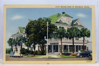 Florida Fl St Petersburg Beverly Hotel Postcard Old Vintage Card View Standard