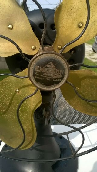 Vintage The Emerson Electric Mfg Co Fan 3 Speed 12 