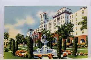 Florida Fl Hollywood Beach Hotel Golf Club By The Sea Postcard Old Vintage Card