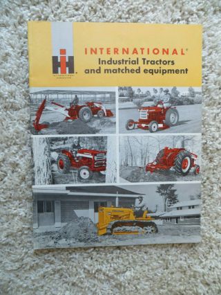 C 1960 International Harvester Industrial Tractors & Equpment Sales Brochure
