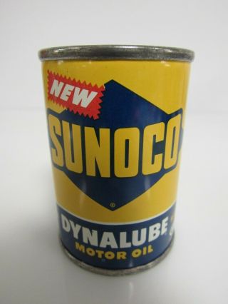 Vintage Sunoco Dynalube Motor Oil Can Coin Bank Sb074