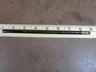 Vintage Wood Pencil Eagle Black Worrior 372 2 Usa