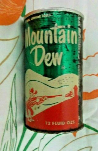 Vintage Mountain Dew Can From Mahaska Bottling Company,  Oskaloosa,  Iowa