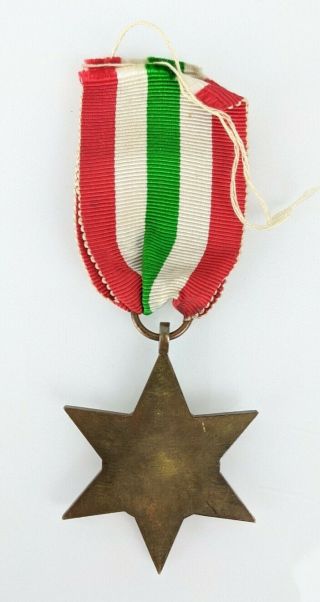 WWII Second World War Italy Star 2