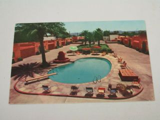 I198 Postcard Old Faithful Inn Phoenix Ar Arizona Motel Pool