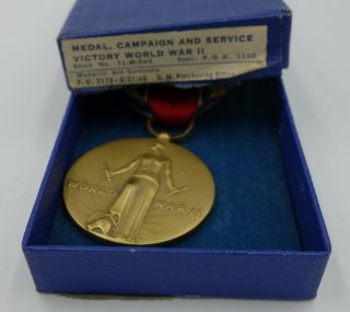 Wwii Campaign & Service Victory Medal