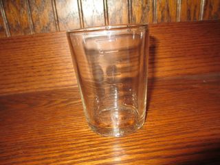 Old Arcade Crystal Coffee Grinder Glass Catch Cup No.  3 Signed Bottom -