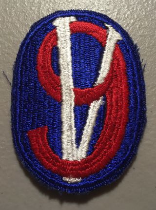 Us Army Ww2 Wwii 95th Infantry Division Color Ssi Patch Vintage Era