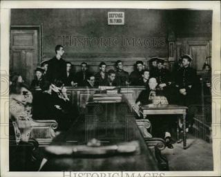 1944 Press Photo French Militiamen On Trial For Wwii Crimes In Grenoble,  France