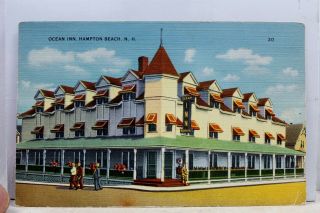 Hampshire Nh Hampton Beach Ocean Inn Postcard Old Vintage Card View Standard