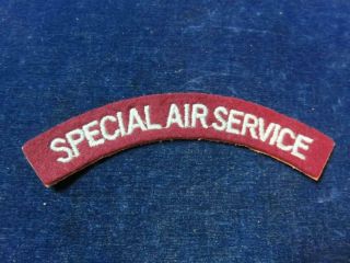Orig Ww2 Cloth Shoulder Flash " Sas - Special Air Service "
