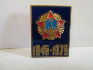 Soviet Russian Badge Red Army 30 Years War Veteran Ww2 Ussr Enameled Award Medal